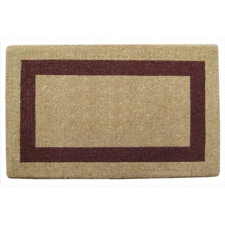 NEDIA HOME Nedia Home O2022 Single Picture - Brown Frame 22 x 36 In. Heavy Duty Coir Doormat - Plain O2022